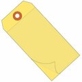 Bsc Preferred 6 1/4 x 3 1/8'' Yellow Self-Laminating Tags, 100PK S-15227Y